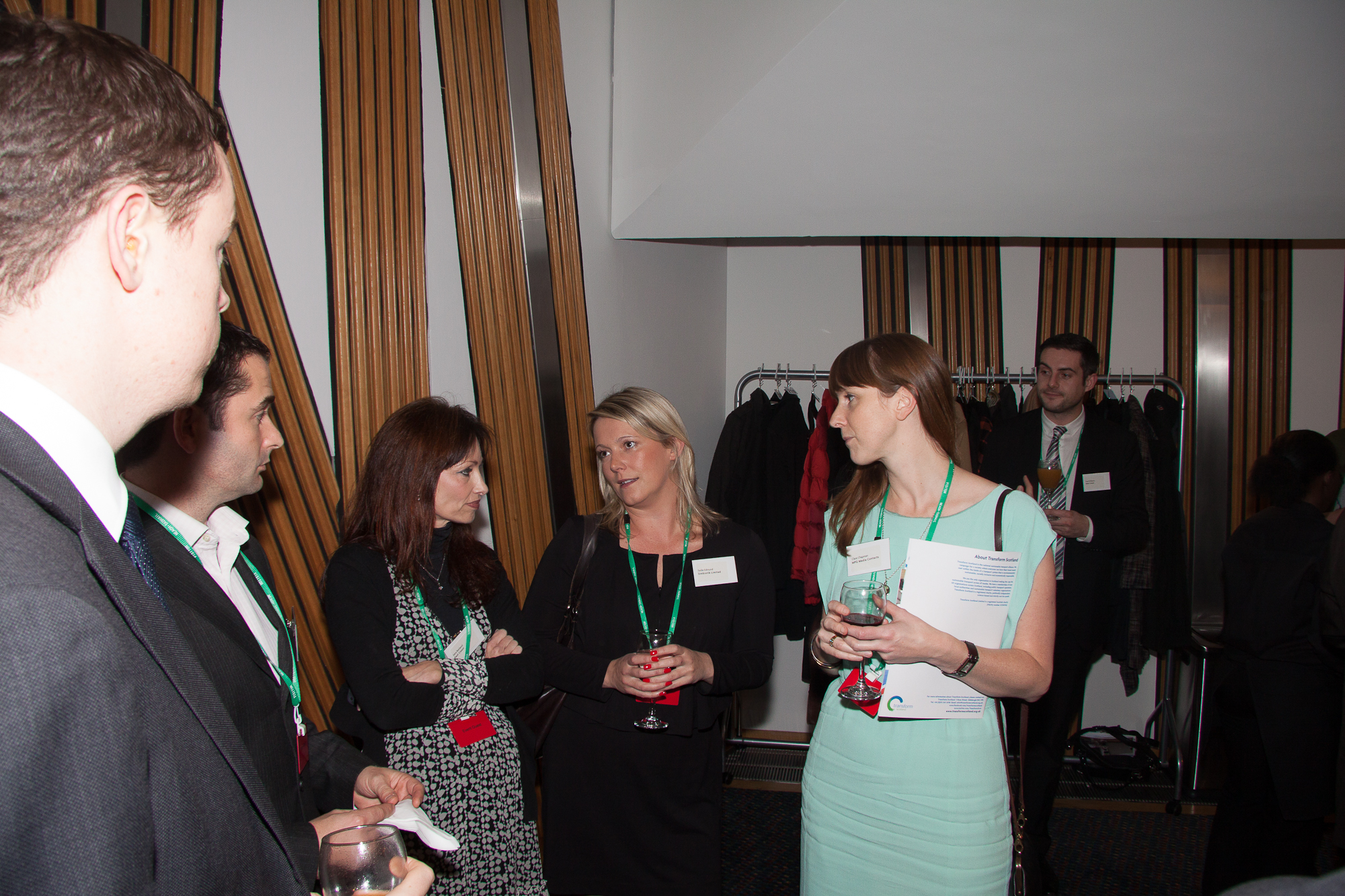'On Track For Business' reception socialising